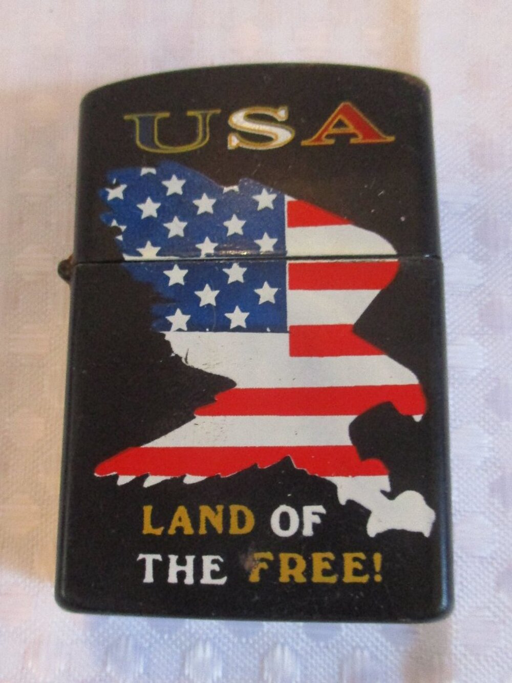 ROMAN USA Land Of The Free! Patriotic Eagle Cigarette Lighter Made in China